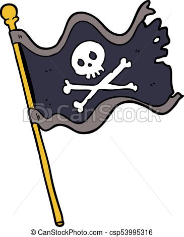 365x470 Cartoon Pirate Flag Vector Clip Art - Pirate Flag Drawing