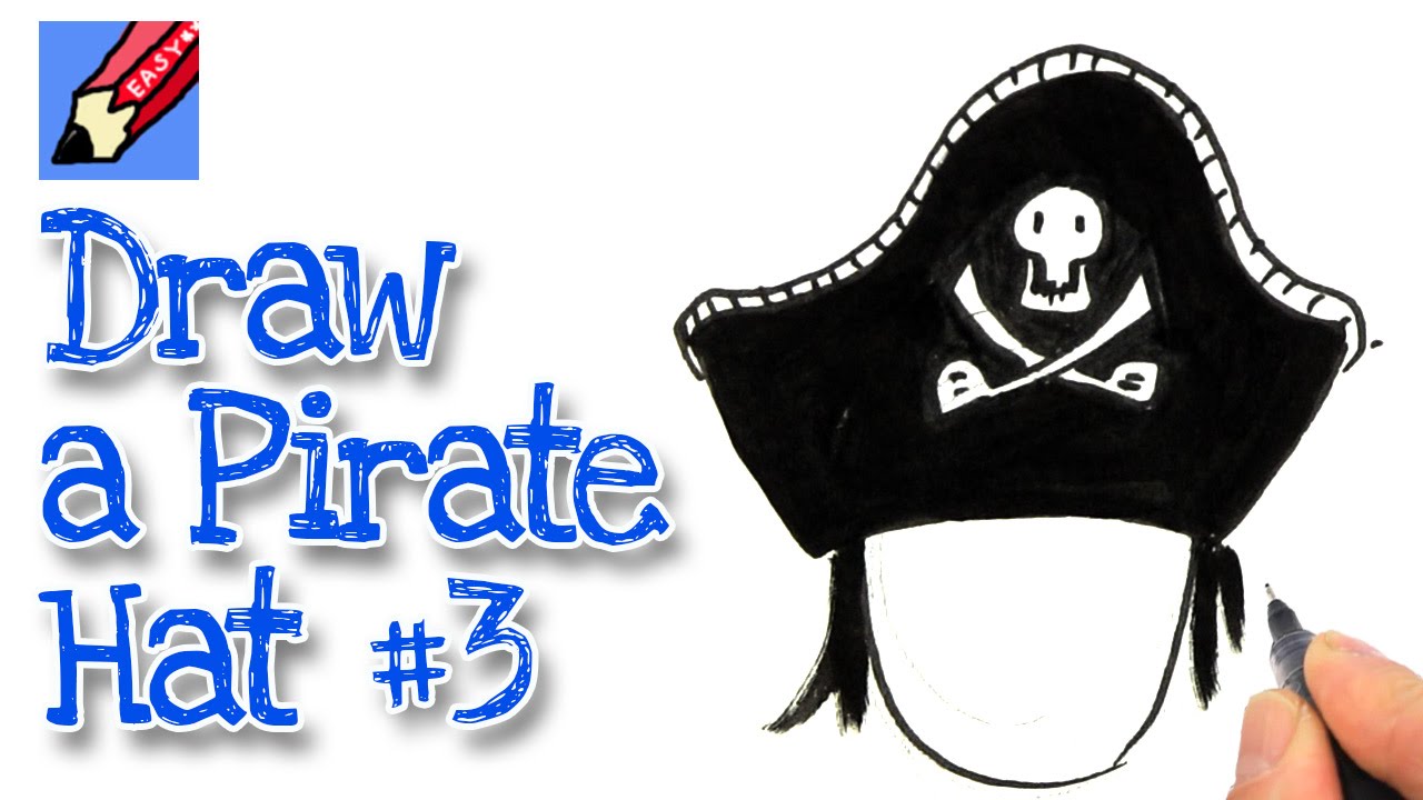 1280x720 how to draw a pirate hat - Pirate Hat Drawing.