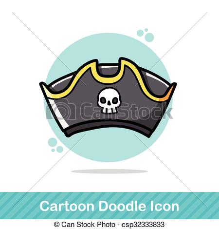 450x470 pirate hat doodle vectors - Pirate Hat Drawing