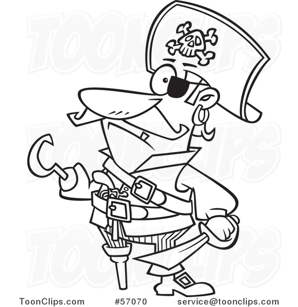 581x600 Pirate Drawing Hand For Free Download - Pirate Hook Drawing