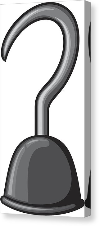 319x728 pirate hook canvas print canvas art - Pirate Hook Drawing