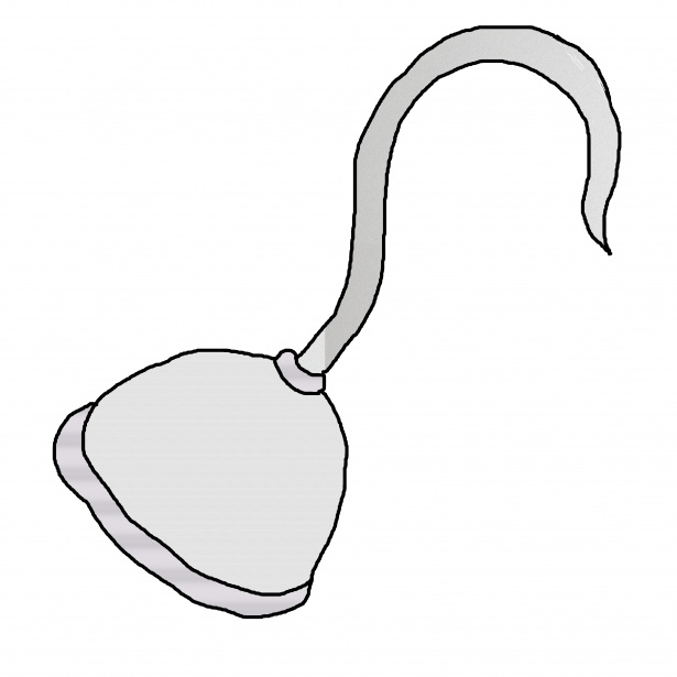 615x615 pirate hook outline free stock photo - Pirate Hook Drawing