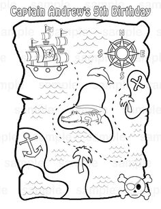 236x305 How To Make A Treasure Map For Kids - Pirate Map Drawing