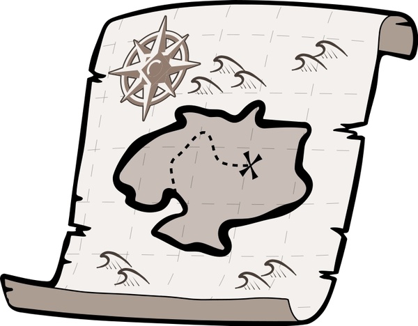 600x468 Treasure Map Free Vector In Open Office Drawing - Pirate Map Drawing