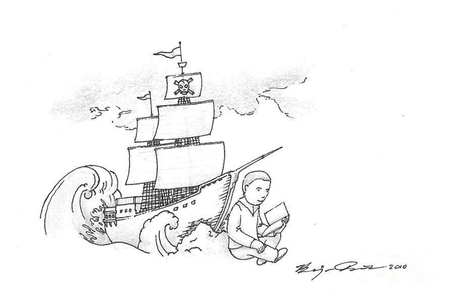 900x597 Pirate Ship Drawing - Pirate Ship Drawing