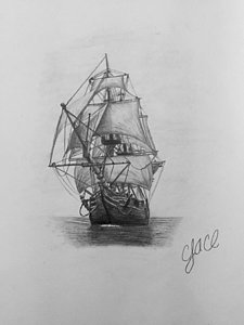 Pirate Ship Drawing at PaintingValley.com | Explore collection of ...