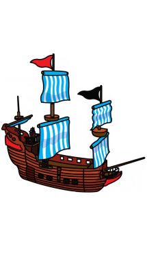 215x382 airship drawing pirate ship transparent png clipart free - Pirate Ship Drawing