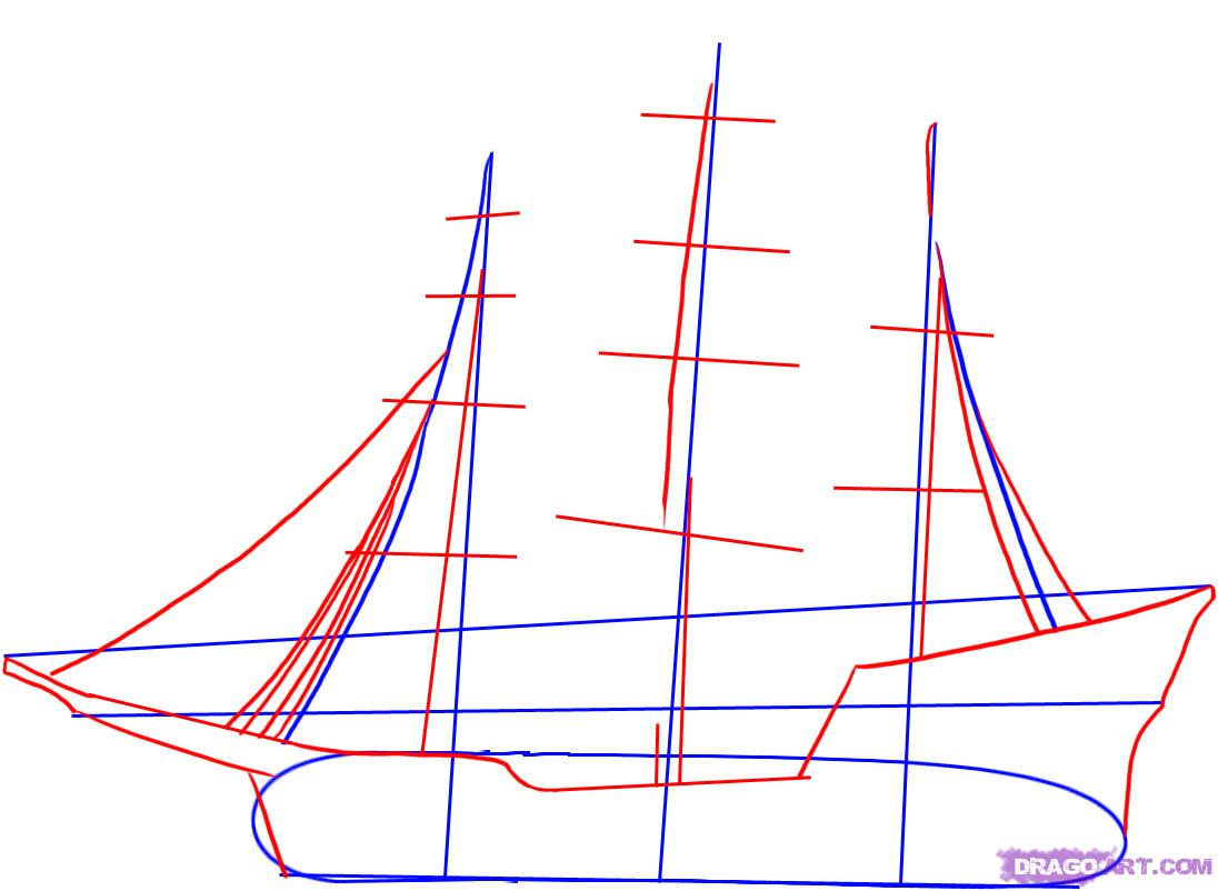 1096x802 pirate ship drawing tutorial collection of pirate ship drawing - Pirate Ship Drawing Easy