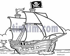 236x187 Project Ideas Draw A Pirate Ship How To Step - Pirate Ship Drawing Easy