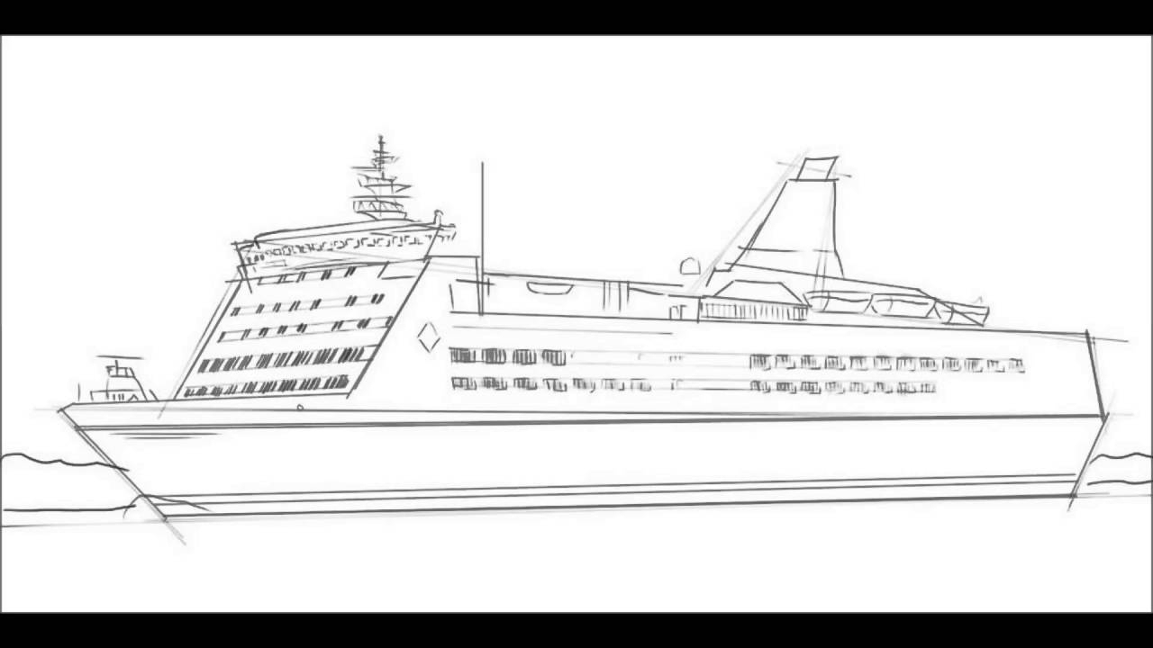 1280x720 easy drawings of ship how to draw a pirate ship - Pirate Ship Drawing Easy