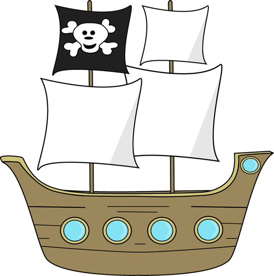 547x550 pirate ship clipart group with items - Pirate Ship Drawing For Kids