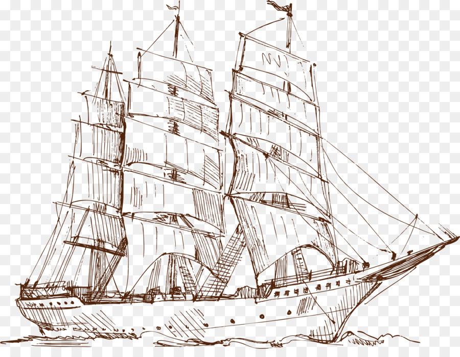 900x700 huge collection of 'sailing ship line drawing' download more than - Pirate Ship Line Drawing