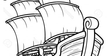 367x195 Pirate Ship Line Art Vector Free Vector Art, Images, Graphics - Pirate Ship Line Drawing