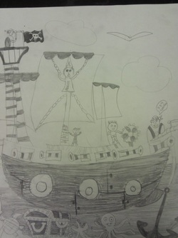 Pirate Ship Pencil Drawing at PaintingValley.com | Explore collection ...