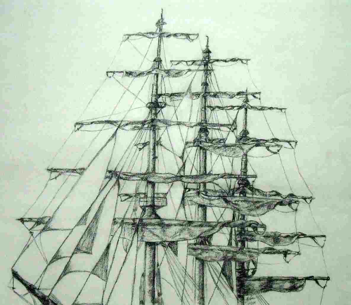 1185x1029 Pencil Drawings Of Pirate Ships - Pirate Ship Pencil Drawing