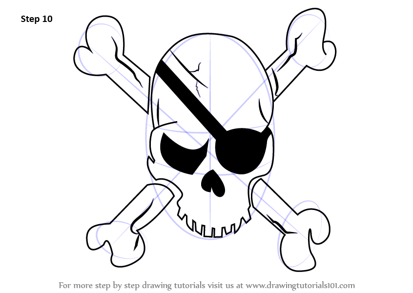846x600 learn how to draw a pirate skull - Pirate Skull Drawing