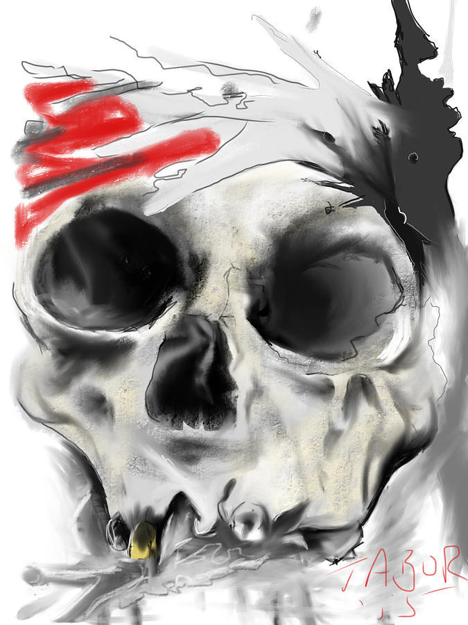 675x900 pirate skull drawing - Pirate Skull Drawing