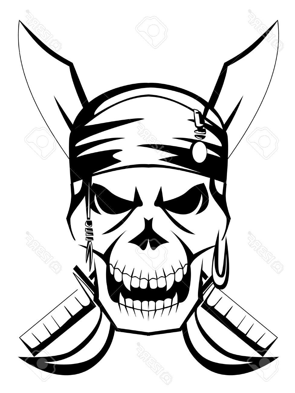 976x1300 best hd pirate skull sword drawing - Pirate Skull Drawing