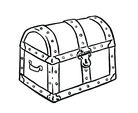 Pirate Treasure Chest Drawing at PaintingValley.com | Explore ...