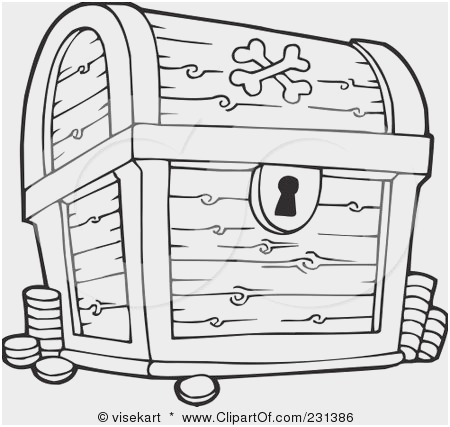 450x427 treasure chest coloring - Pirate Treasure Chest Drawing
