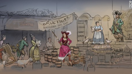 460x259 disney's pirates of the caribbean ride loses wenches - Pirate Wench Drawing