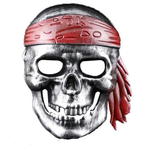 593x600 halloween caribbean pirates costume accessory, skull party mask - Pirates Of The Caribbean Skull Drawing