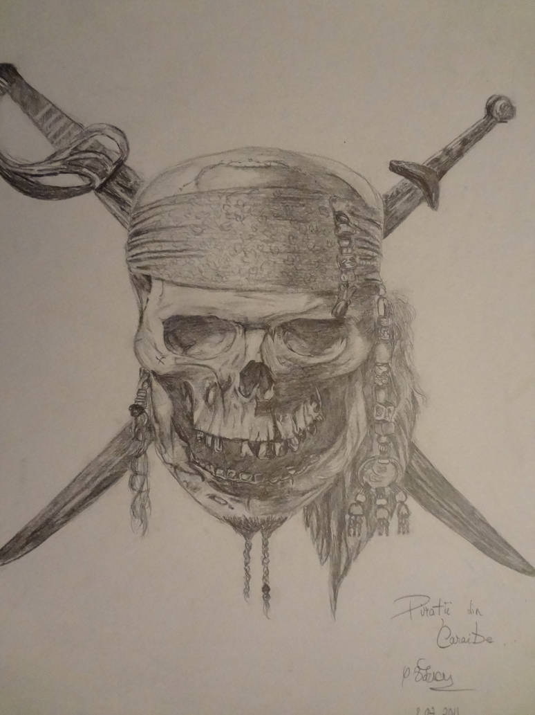 774x1033 pirates of the caribbean skull - Pirates Of The Caribbean Skull Drawing