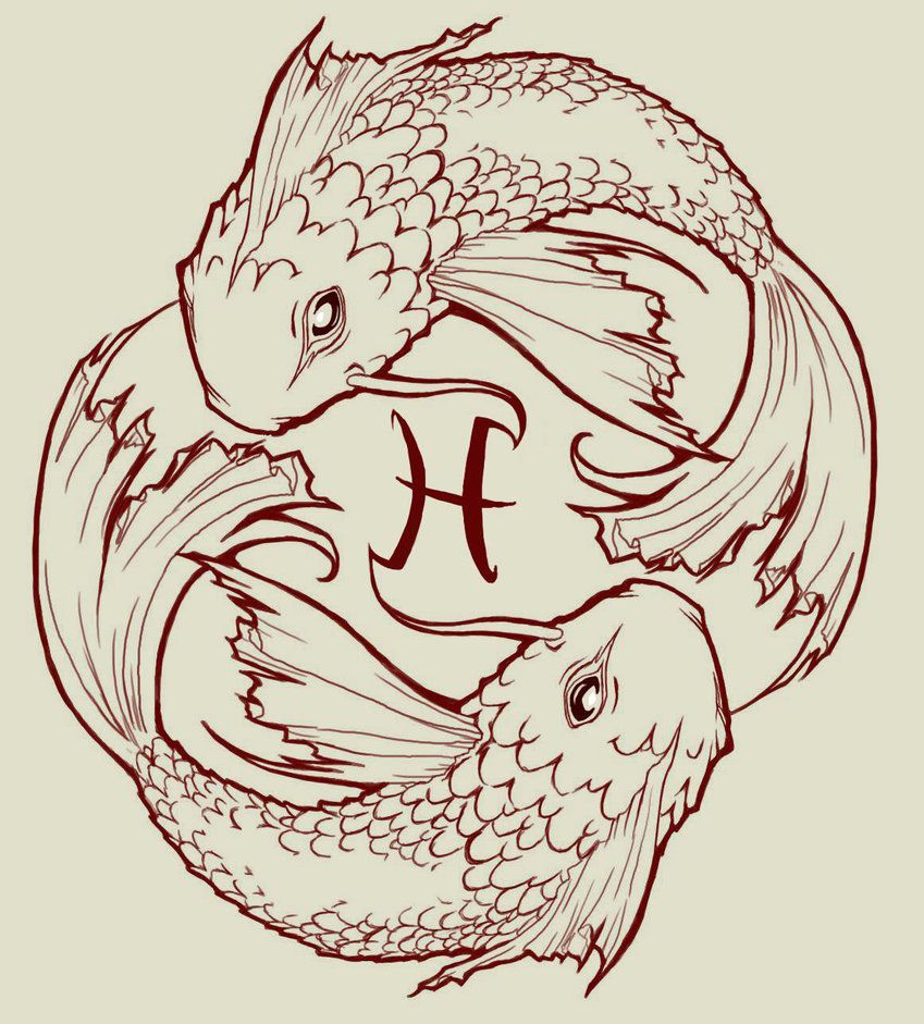 849x941 fish drawings designs for tattoos pisces koi fish - Pisces Drawing