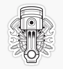 210x230 piston drawing stickers redbubble - Piston Drawing
