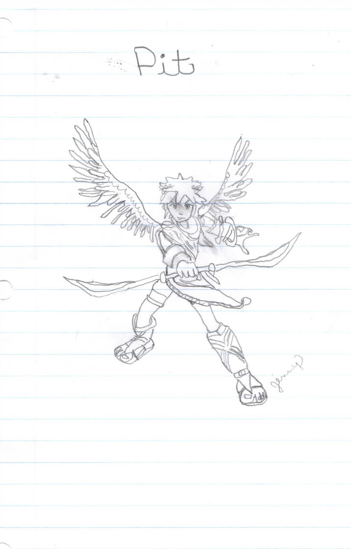715x1118 kid icarus pit drawing - Pit Drawing