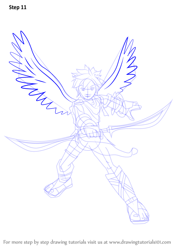 598x844 learn how to draw pit from super smash bros - Pit Drawing