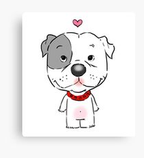 210x230 pitbull puppy drawing canvas prints redbubble - Pitbull Puppy Drawing