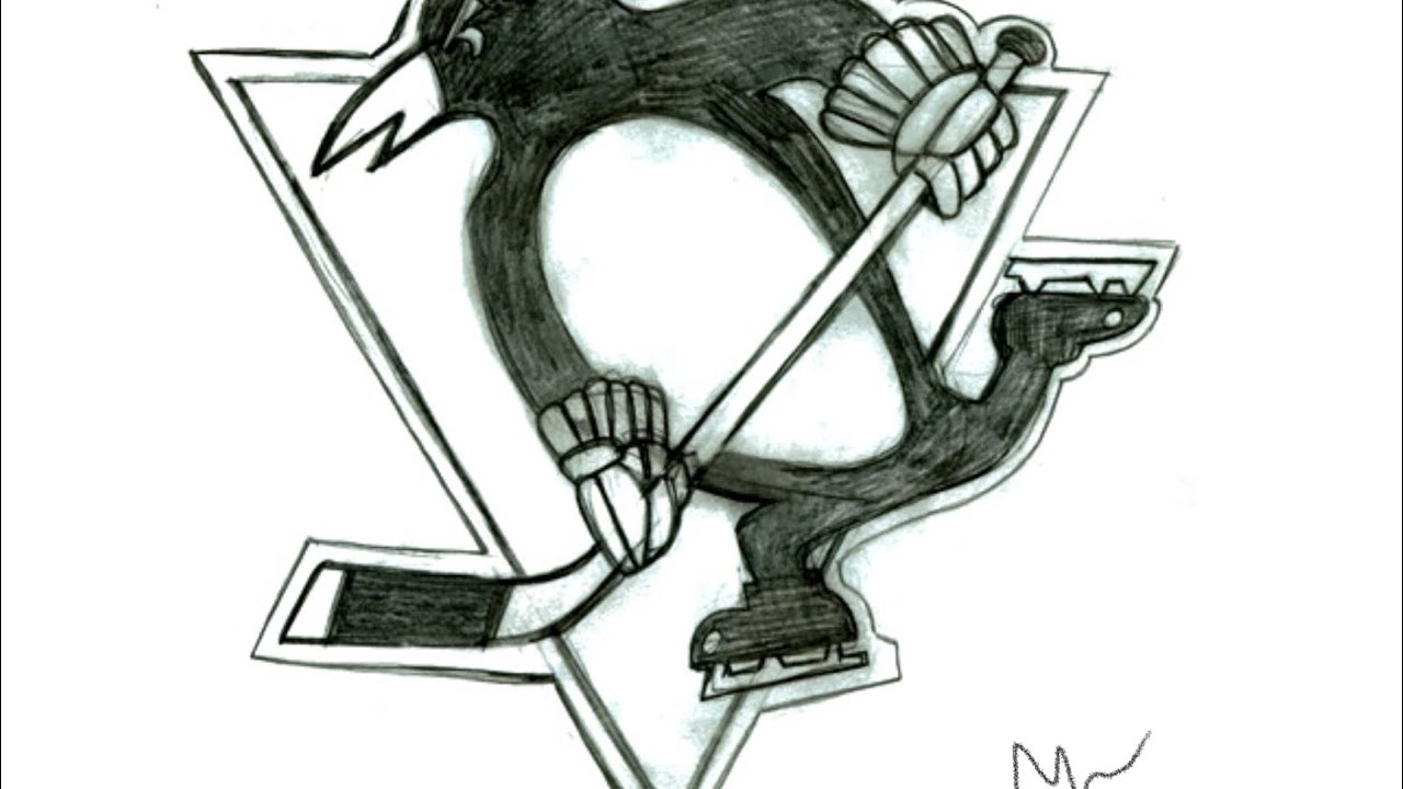 1280x720 how to draw pittsburgh penguins logo - Pittsburgh Penguins Drawings