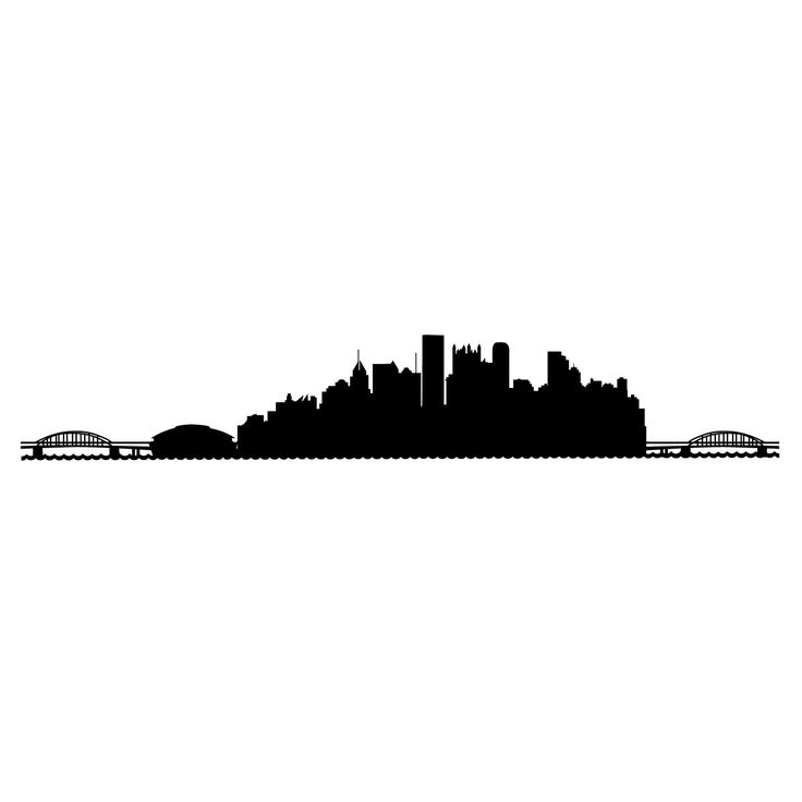 736x736 pittsburgh skyline silhouette wallpaper great free clipart - Pittsburgh Skyline Drawing