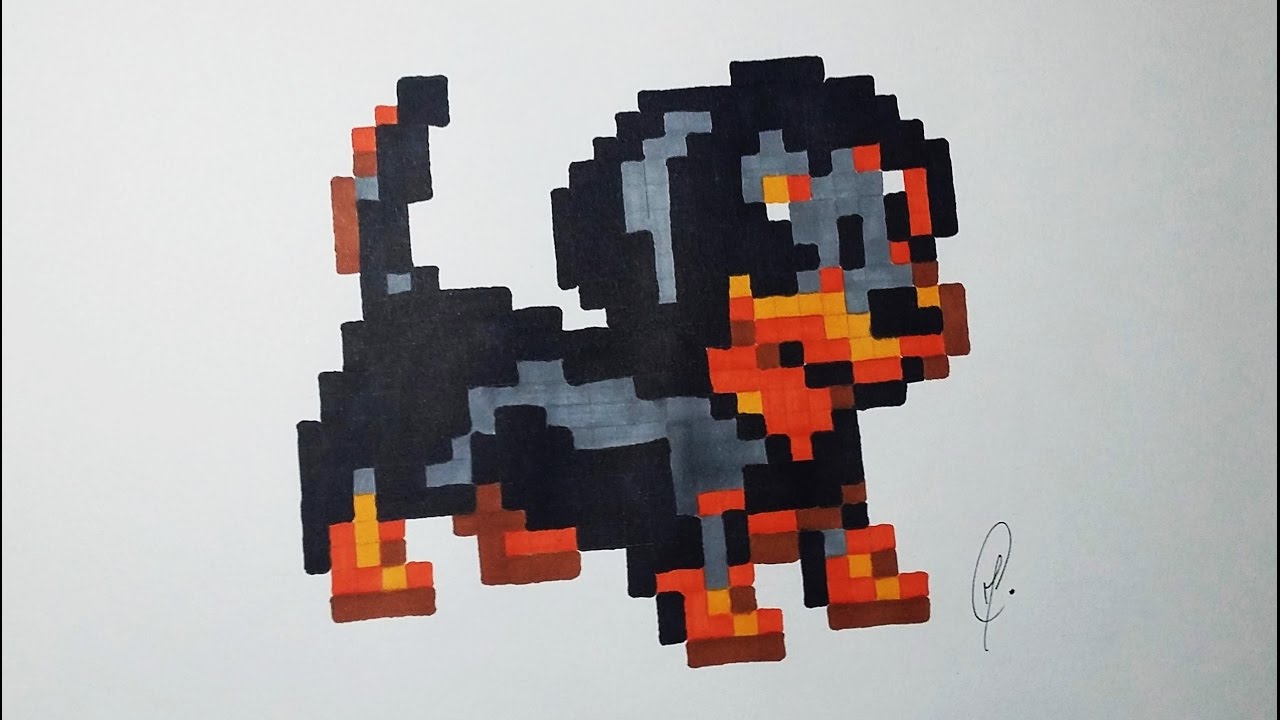 1280x720 dachshund puppy drawing - Pixel Drawing