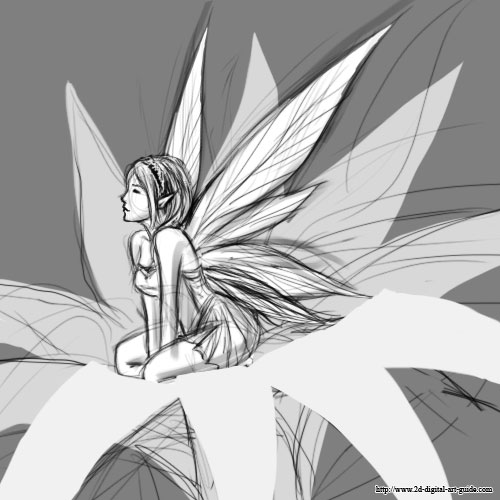 500x500 fairies images pixie drawing wallpaper and background photos - Pixie Drawing