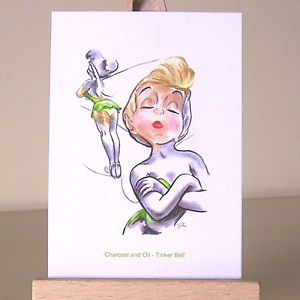 300x300 mixed media tinker bell aceo art card wdcc fairy pixie drawing ebay - Pixie Drawing