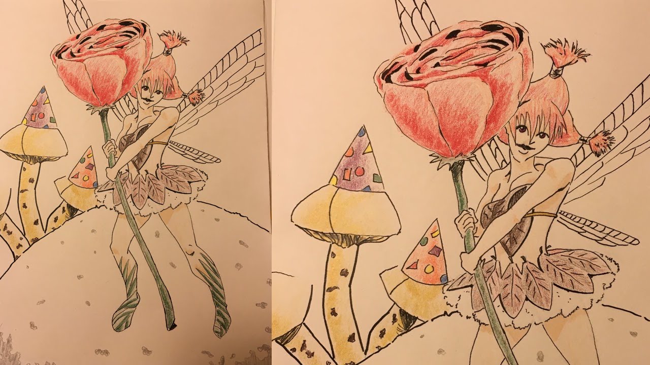 1280x720 Drawing A Fairy! Pixie Dust And Magic! - Pixie Dust Drawing