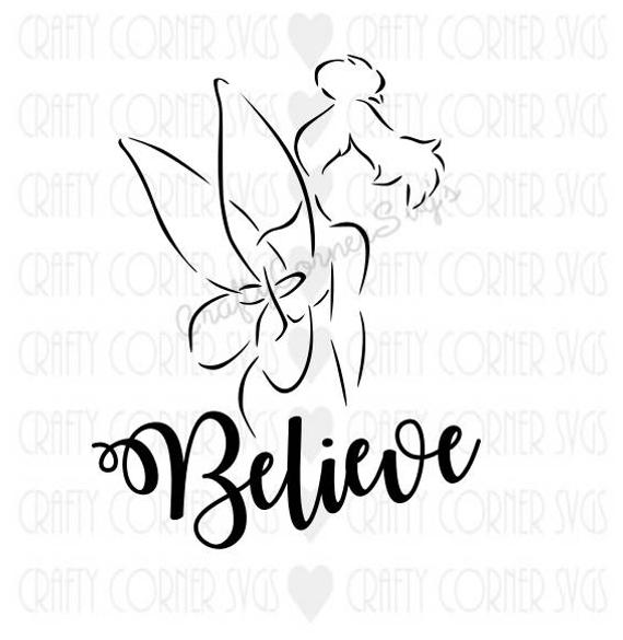 570x585 Tinkerbell Quote Pixie Dust Faith Trust Peter Pan Disney Etsy - Pixie Dust Drawing