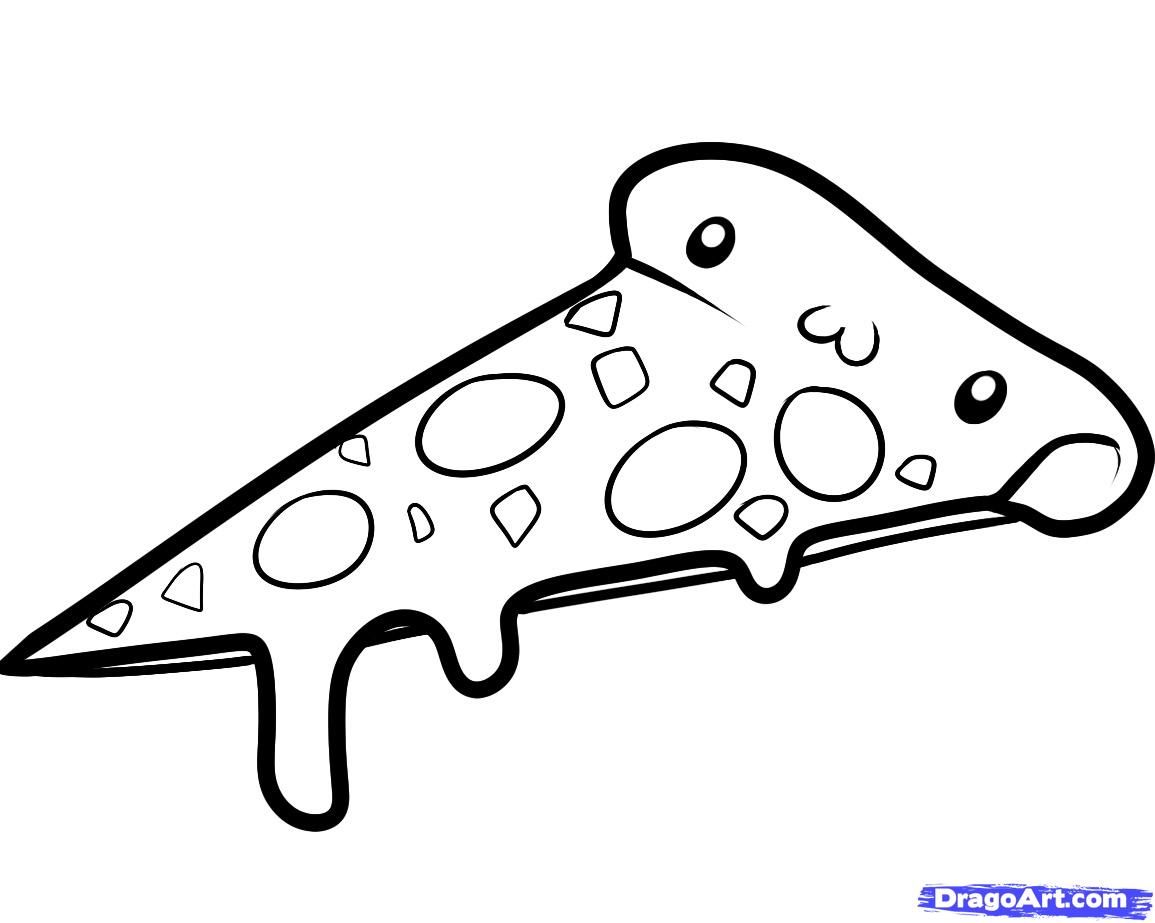 1155x923 step how to draw pizza drawing inspiration art supplies - Pizza Drawing