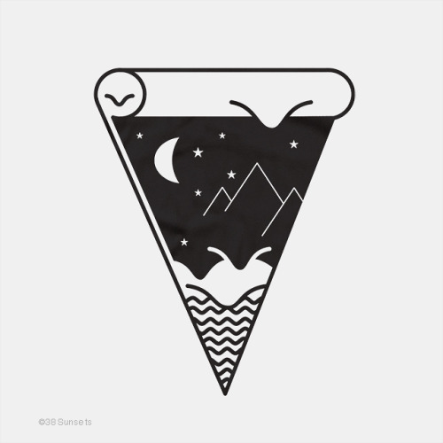 500x500 Illustration Black And White Tattooed Threadless Tattoo Designs - Pizza Drawing Black And White