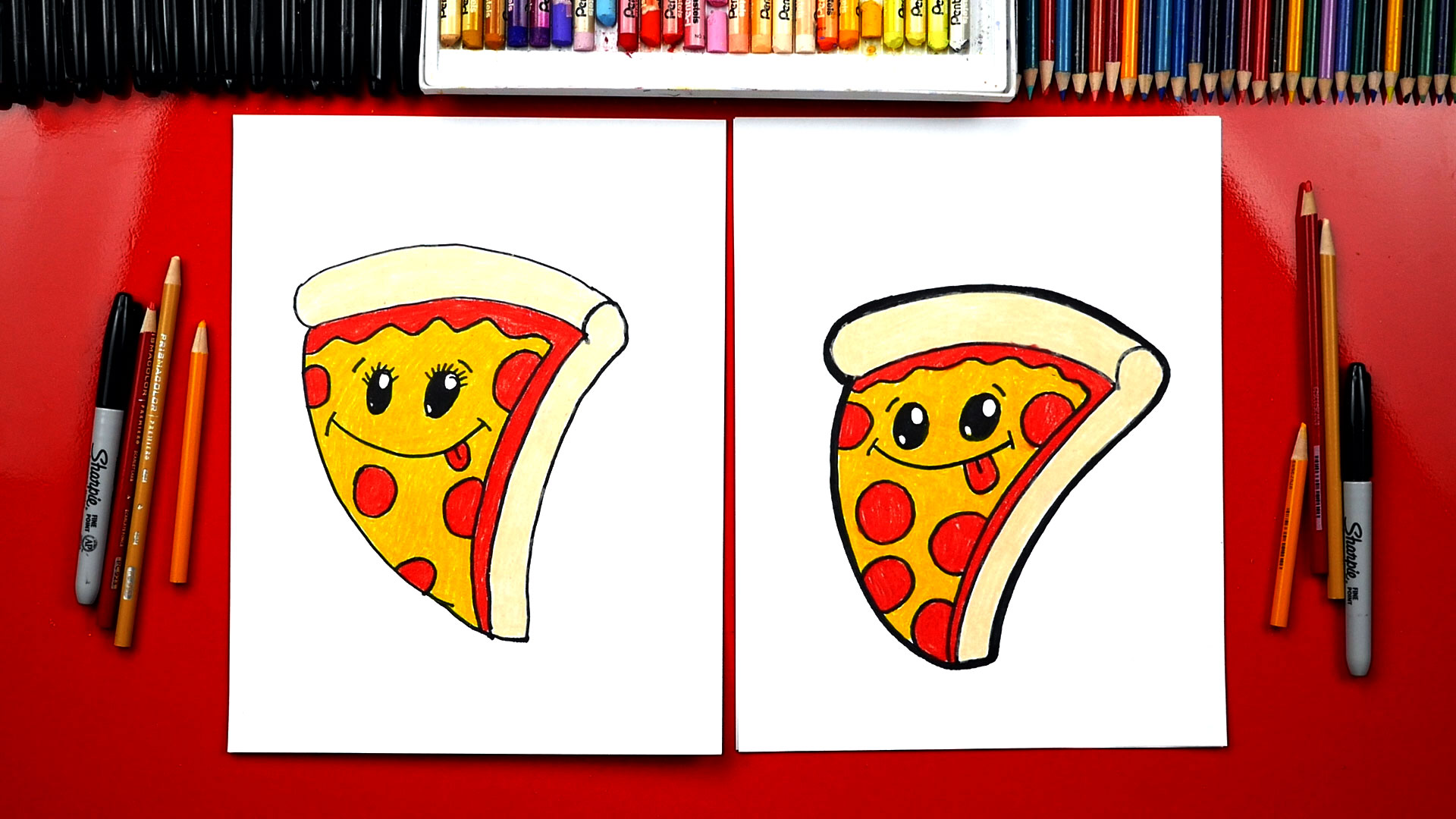 Pizza Drawing Images At Paintingvalley Com Explore Collection Of Pizza Drawing Images