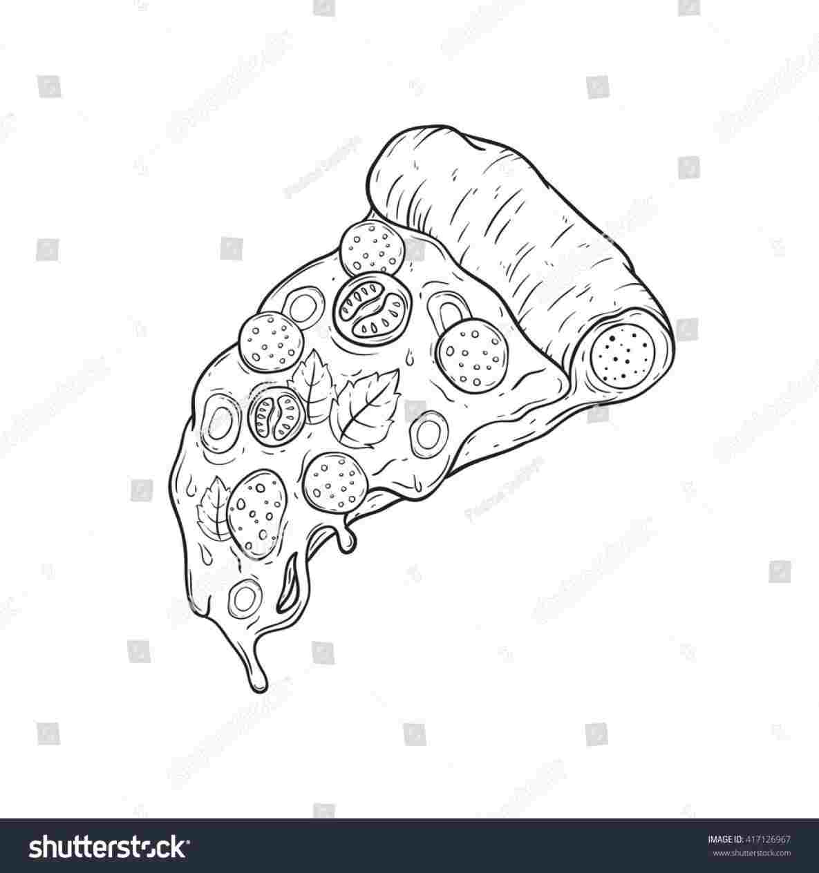 1185x1264  - Pizza Drawing Images