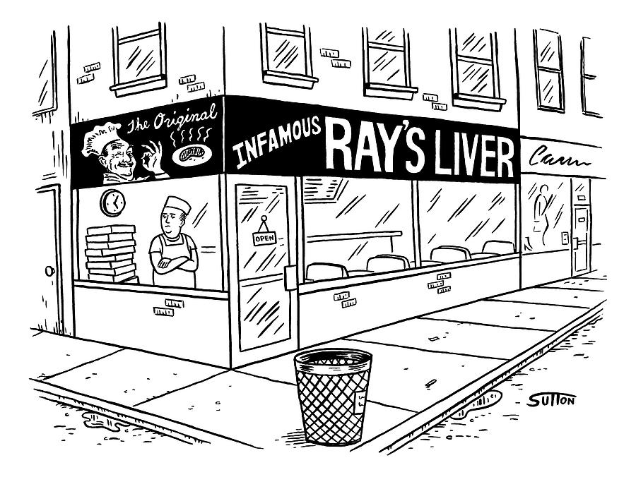 900x676 a pizza place with a huge sign and logo a pizza drawing - Pizza Drawing Images