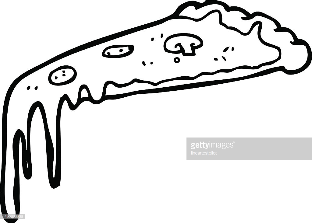 1024x733 Collection Of 'cartoon Pizza Drawing' Download More Than - Pizza Drawing Images