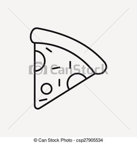 450x470 Pizza Line Icon - Pizza Line Drawing