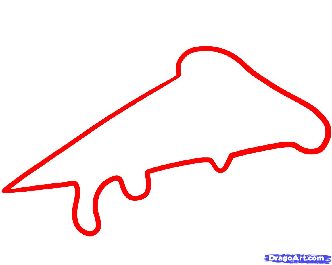 1155x923 How To Draw Pizza, Step - Pizza Slice Drawing