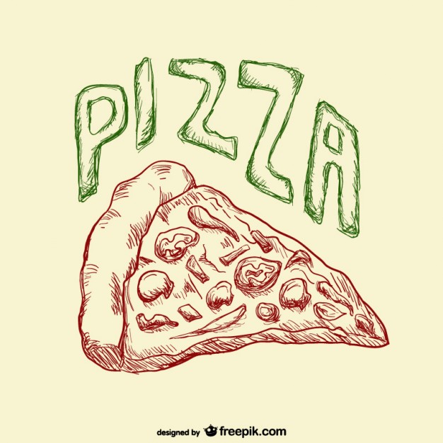 626x626 pizza slice drawing vector free download - Pizza Slice Drawing