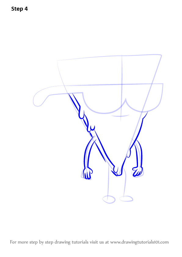 596x843 Learn How To Draw Pizza Steve From Uncle Grandpa - Pizza Steve Drawing