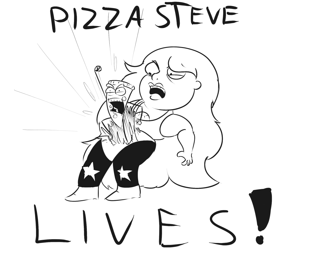 1280x1061 no stopping the steve steven universe know your meme - Pizza Steve Drawing
